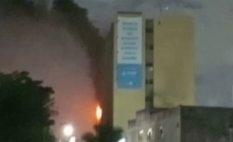 Hospital Salvador pegando fogo