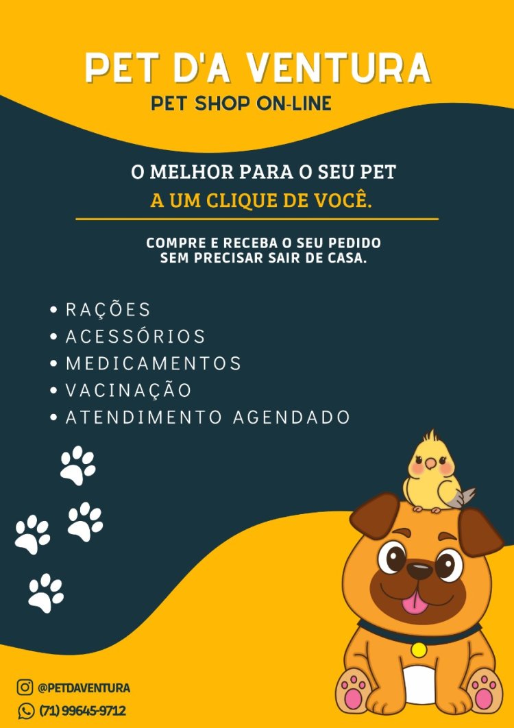 Agora em São Sebastião do Passé Pet D' a Ventura